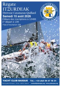 Régate intersérie catamaran, dériveur et quillard Itzurdeak 2026